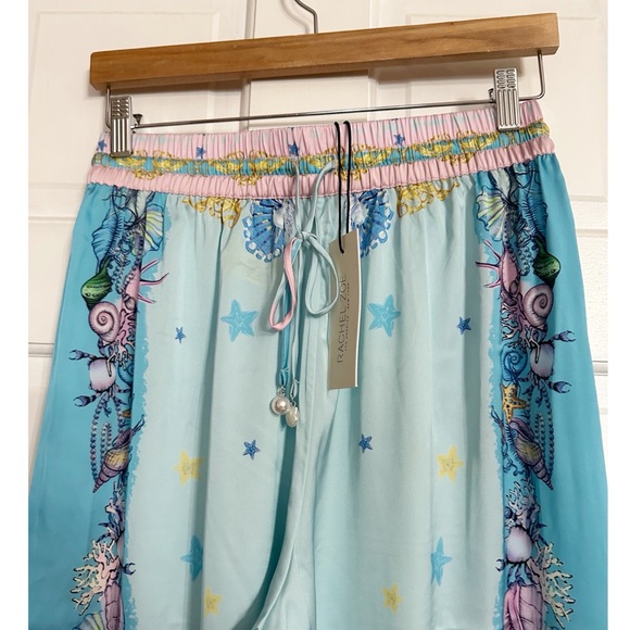Rachel Zoe Sea Shells and Cherubs Palazzo Pants NWT - Picture 4 of 9